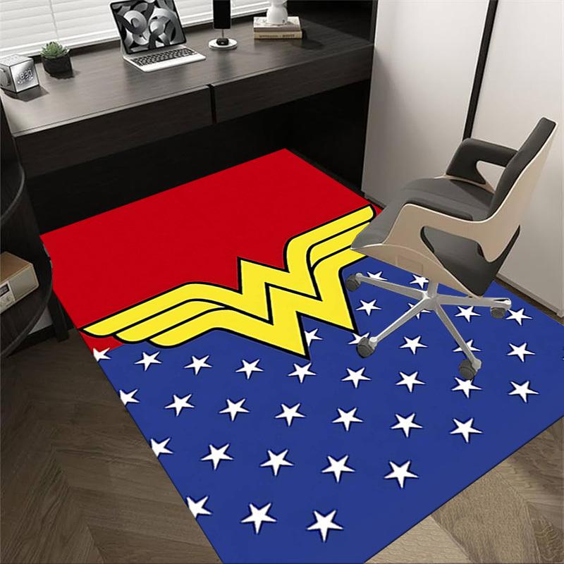 1PC Wonder Woman Extra Large Non-Slip Floor carpet, Office, family, bedroom, Studio - Large Area Rug Indoor Rugs, Vibrant Colors-A223