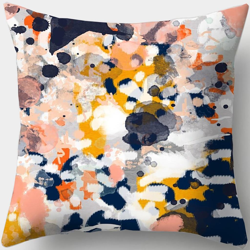 Персонализированная подушка для сна, наволочка в стиле масляной живописи, квадратная подушка для дивана, подушка для эркера в спальне, офис