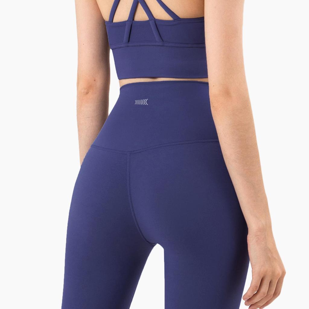 IRCOLVE Йога и эластичные для красивых ног Размер Женские леггинсы, с высокой посадкой, влагоотводящие, быстросохнущие, (Темно-сине-фиолетовый, L)