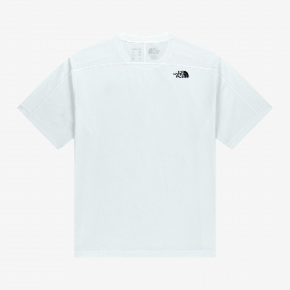 [Официальный North Face] Nt7ur15j White Label Гибридная вафельная футболка с коротким рукавом с круглым вырезом Белый