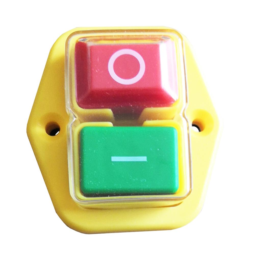 KEDU KJD17B Waterproof Electromagnetic Pushbutton Switches for Electric Power Tools, Yellow