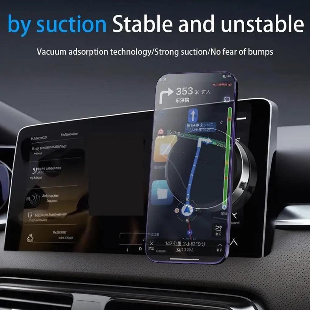 Car Phone Holder Magnetic Technology Universal Adsorption Bracket Vacuum Adsorption Mount for Smartphones