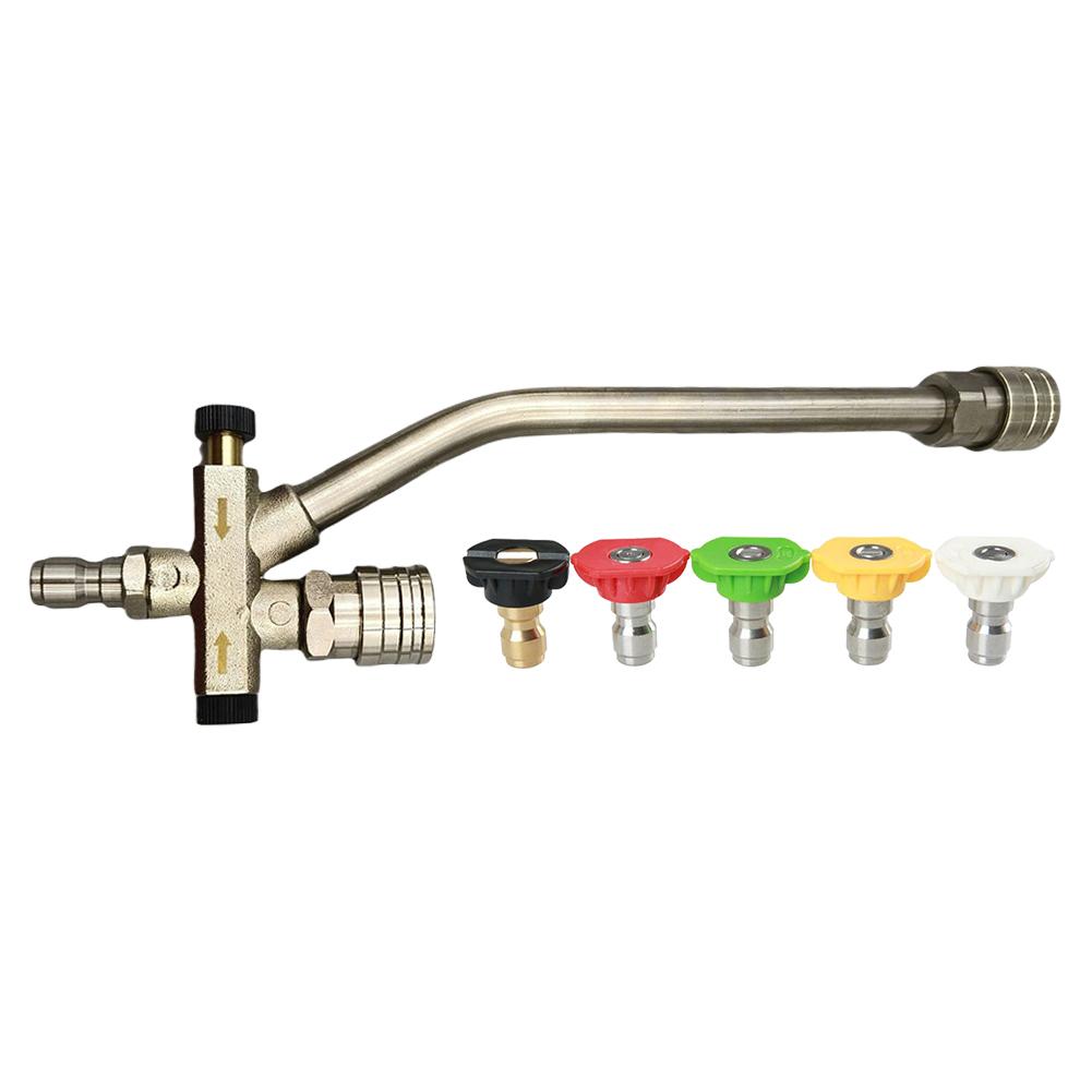 Насадка-пенообразователь с двойным клапаном, насадка для мойки высокого давления, цветные насадки, аксессуары для пеногенератора для мойки высокого давления