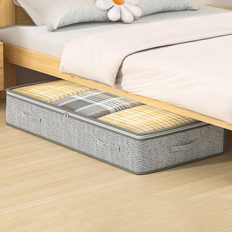 Under Bed Quilt Storage Bag Large Capacity Clothes Dustproof Storage Box Wardrobe Organizer Save Space Underbed Quilt Organizer