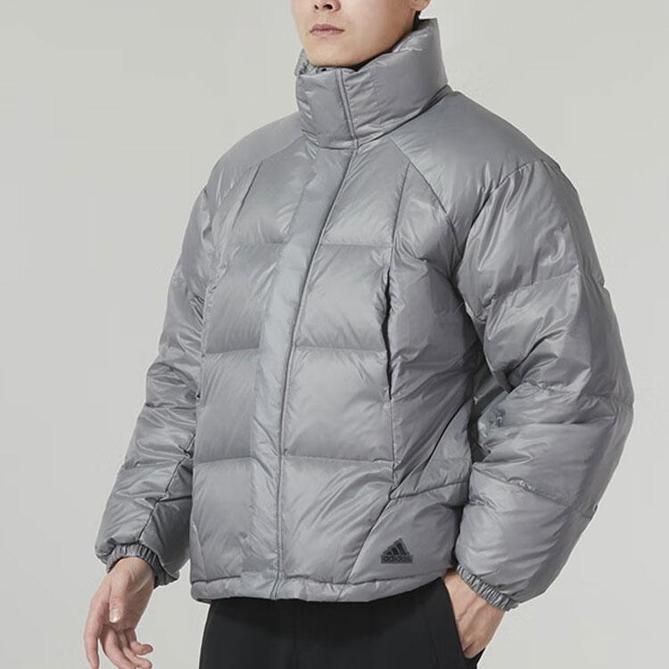 New Adidas Down Jackets Men Gray IL8928