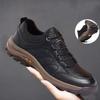 Men's Casual Leather Shoes Non-slip Soft Sole Leather Sneakers Sports Shoes Cushioning Wear-resistant Outdoor Hiking Shoes