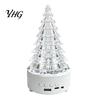 Transparent Crystal-Like Tree Christmas Light, Wireless Music Player LED Table Centerpiece Bluetooth-Compatible Speaker Lamp for Bedroom Living