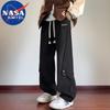 NASA MARVEL Men's Thickened Straight Fit Workwear Casual Pants