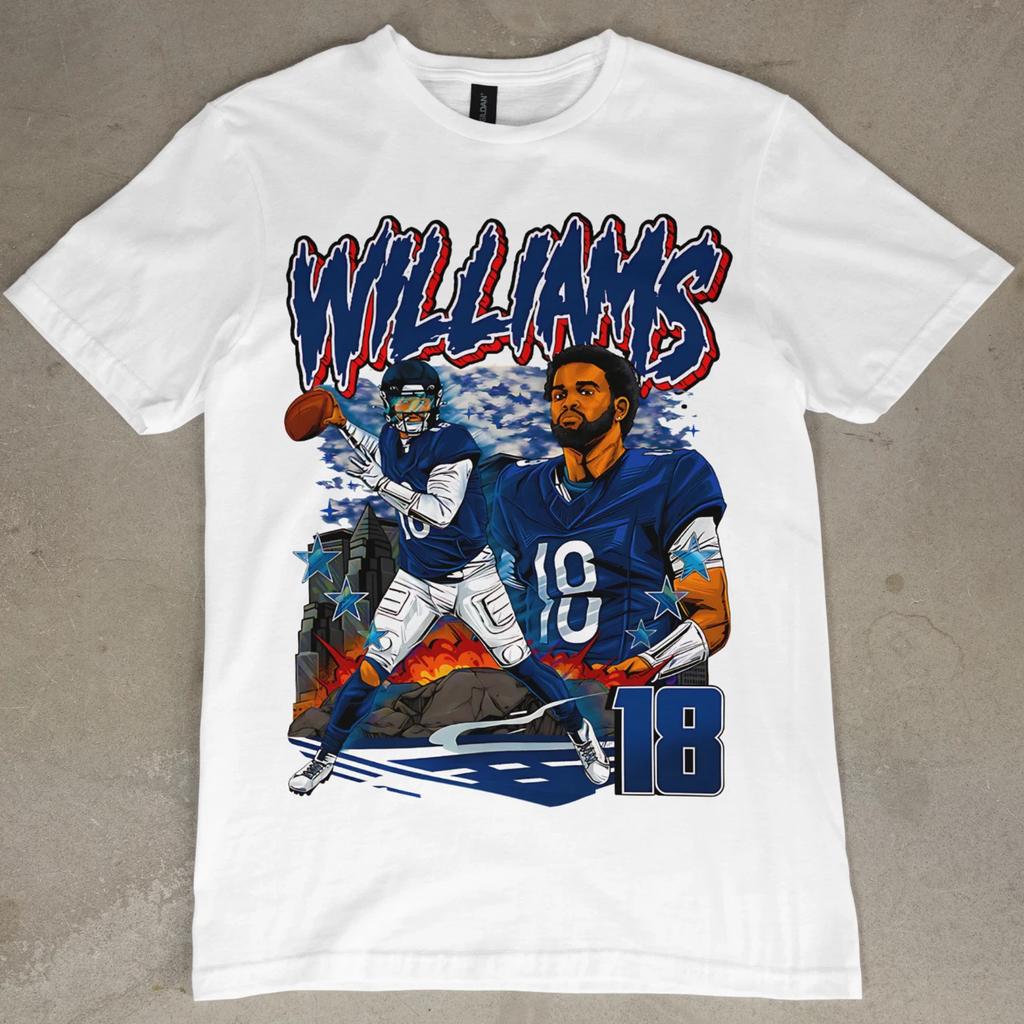 Caleb Williams Graphic T Shirt Jersey Chicago Bears NFL Draft Tee Retro Vintage