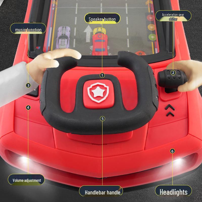 Детская развивающая игрушка руль для гонок по пересеченной местности: Игра-симулятор вождения и концентрации