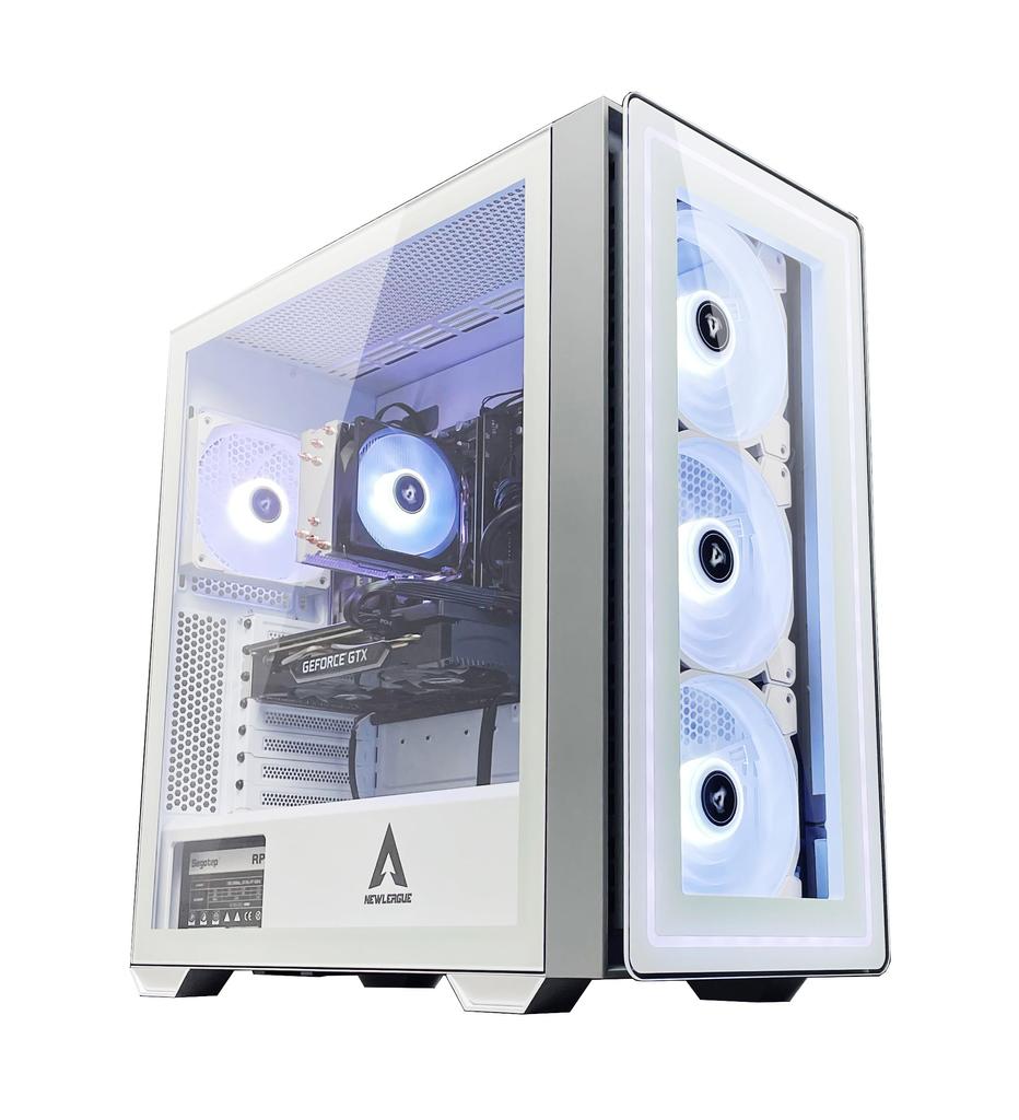 Игровой настольный компьютер NEWLEAGUE Специально выбранная модель Ryzen 5 5500 GTX1660Super 16 ГБ NVMe SSD 512 ГБ 550 Вт Блок питания Windows 11 Office Mid