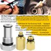6.0L Diesel Fuel Rail Adapter, High Pressure Rail Adapter Leak Test Tool, Nozzle Cup Seal O-Ring Sleeve, Ford 6.0L Powerstroke Diesel Fuel Injector