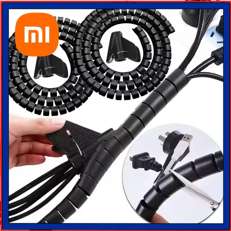 Xiaomi Гибкая оплетка для кабелей, органайзер для проводов, система управления кабелями, настольный органайзер для проводов для офиса, дома, телевизора, ПК, компьютера