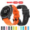 Быстросъемный ремешок для часов 22 мм 26 мм для Garmin Fenix 8 7 7X E 5X Plus 6X Pro Силиконовый ремешок Enduro 3 2 Epix Gen2 Instinct 2X Браслет