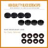 4 Set Black Anti Theft License Plate Screws Kits, Rustproof Stainless Steel Car Tag Plate Mounting Hardware, M6 (1/4") Tamper Proof Screws for Front