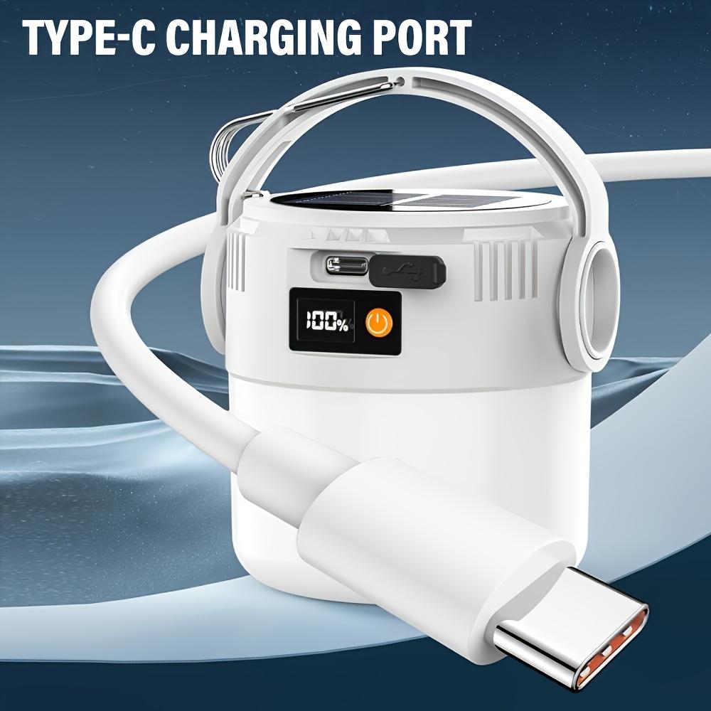 Ultra Bright Portable Solar Camping Light with Dual Light Sources, Portable and Rechargeable, Suitable for Tents, Hiking, and Emergency Situations