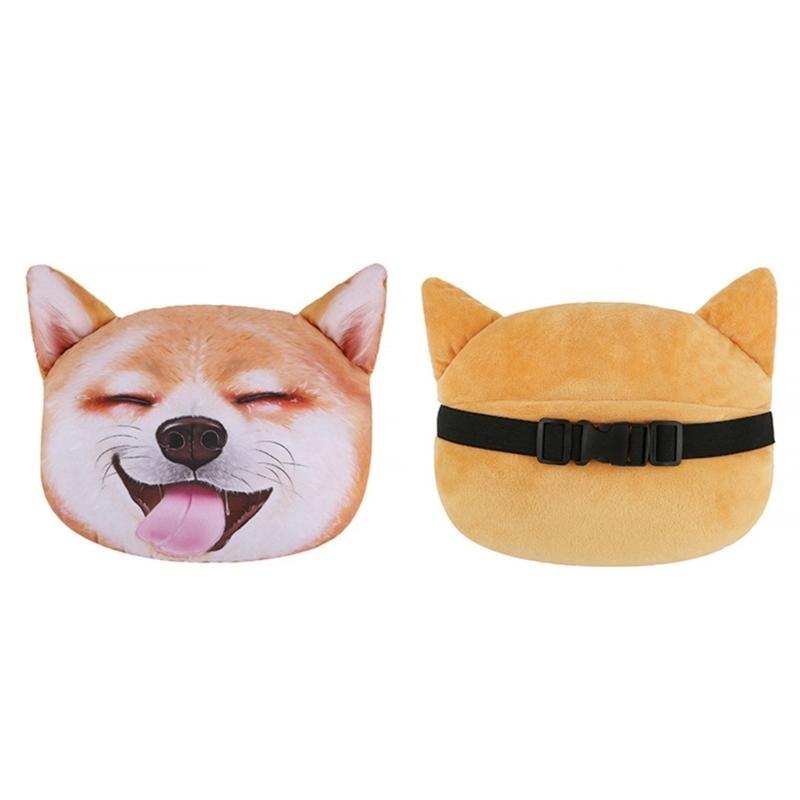31BC Novelty Head Support Cushion Dog Neck Pillow Car Soft Head Rest Cushion