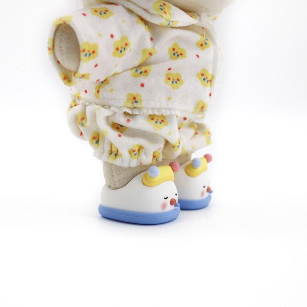 1 pair Animal Standing Cotton Doll Shoes Hand-made Mini Doll Sandal Playing House