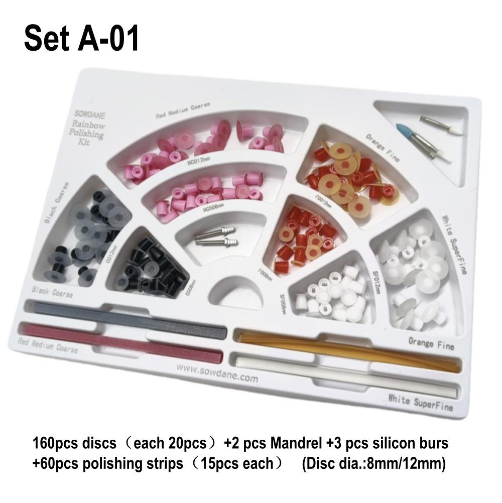 Стоматологический набор Super-Snap Rainbow Technique, стоматологические диски для полировки полости рта, набор держателей, финишная система, стоматологический инструмент