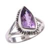 Natural Pink Amethyst Gemstone 925 Solid Sterling Silver Jewelry Ring S.7 A6P98