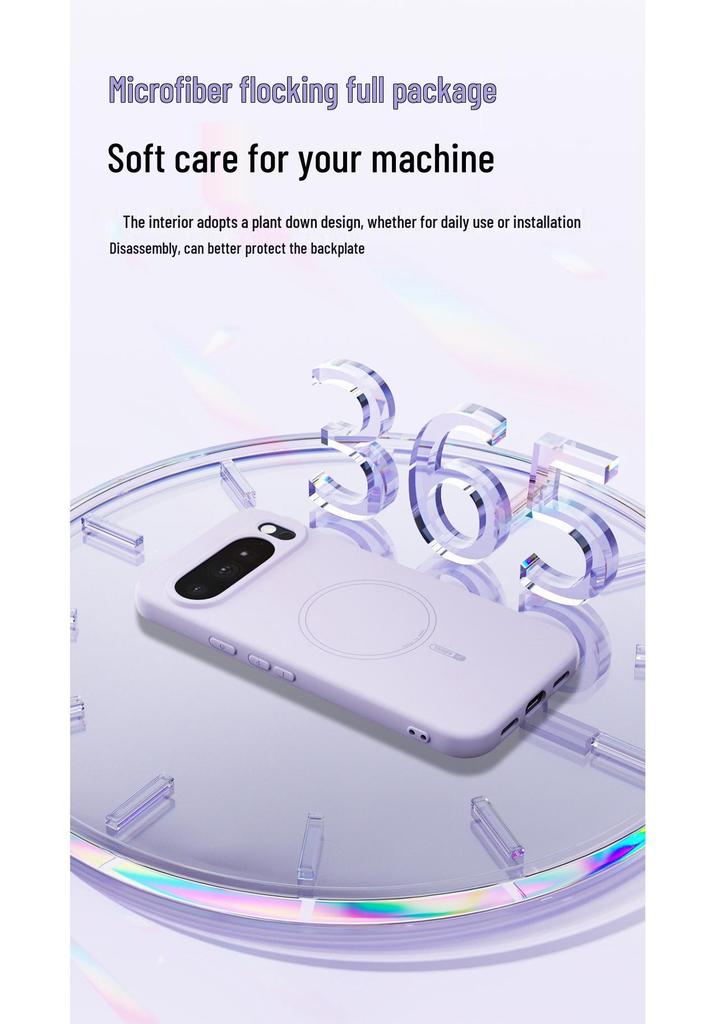 Совместим с Google Pixel 10 Pro XL, Магнитный силиконовый чехол, Защита от падения для мужчин и женщин, подходит для Pixel 9A.
