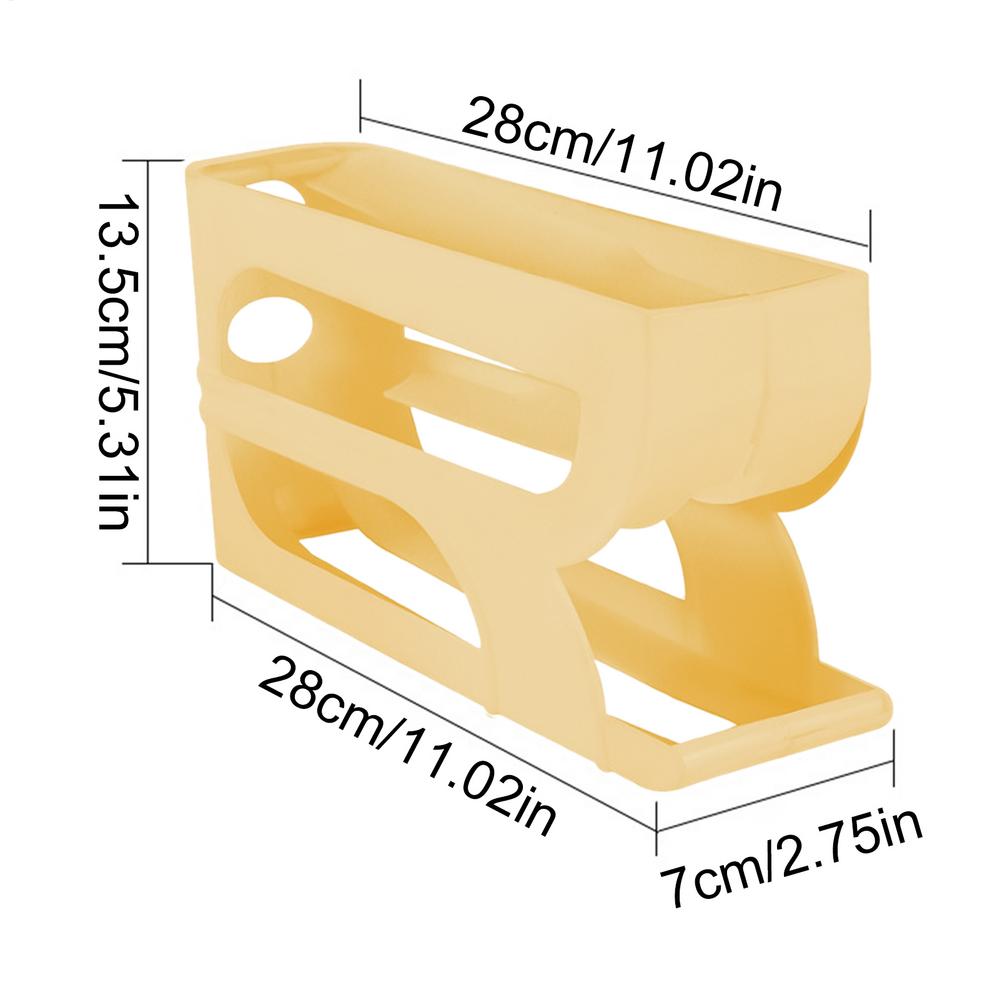 Egg Dispenser for Refrigerator 3 Tiers Automatic Rolling Egg Dispenser Rack Food Holder for Meal Prep Pantry Cooking Food