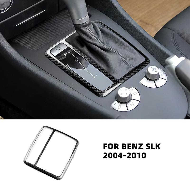 Твердый Сухой Углепластик Для Mercedes Benz SLK R171 2004 2005 2006 2007 2008 2009 2010 Автоматическая Крышка Панели Переключения Центрального Управления