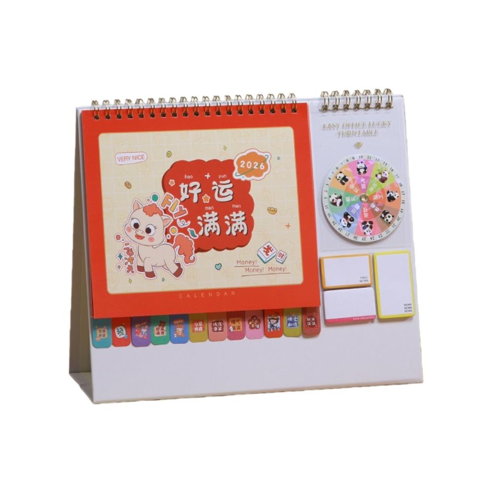Month Date Display 2026 Desk Calendar Chinese New Year Style Monthly Planner Daily Planning