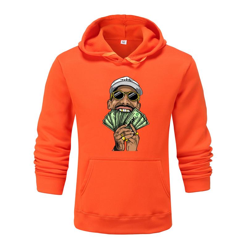 Осень и зима, новая персонализированная одежда с принтом доллара для мужчин и женщин, толстовка с капюшоном для любителей, пуловер для бега, спортивная толстовка