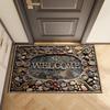 Luxury Vintage Entrance Door Mat Washable Indoor Carpet Rug for Home Decoration Floor Mat Bedroom Hallway Bathroom Custom