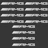 4/8 шт. 3D металлические наклейки Mercedes-Benz AMG для автомобиля, наклейка для стайлинга салона автомобиля W205 W203 GLC GLK W206 W220 A180 W211 модификация