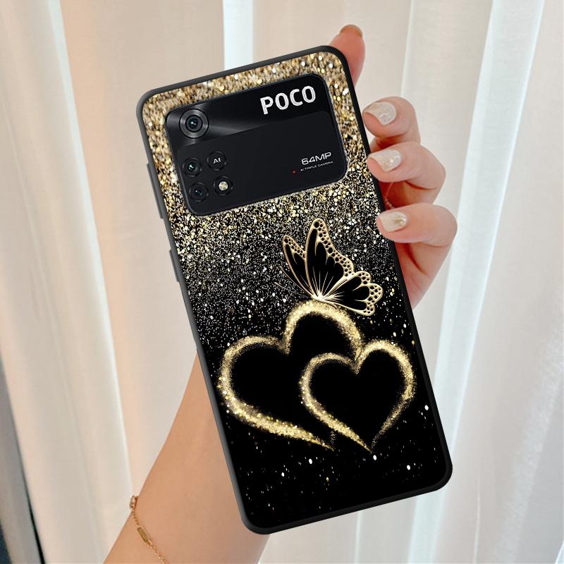 Creative Cartoon Butterfly Funda Phone Cover Case for Xiaomi Poco F8 M3 M4 M7 Pro C75 F1 M5 C61 C50 C71 X3 X4 X5 X7 Pro F3
