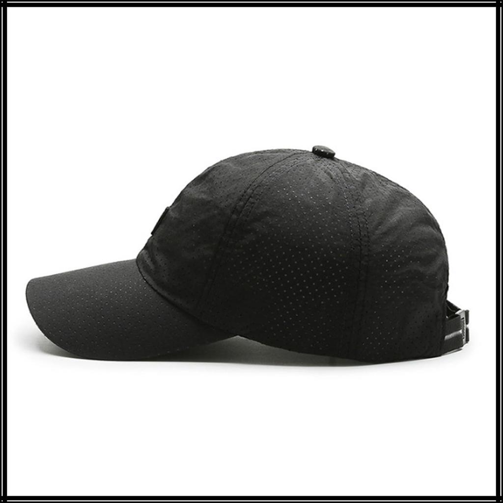 Сетчатая бейсболка с логотипом, стильная перфорированная CA759 [Белый Клык], шляпа, кепка, шляпа, мужская, женская, (черный)
