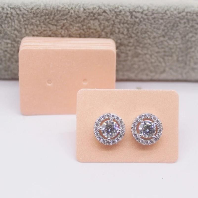 100pcs Multi Size Display Earring Cards, Earrings, Earring Packaging Label Cards