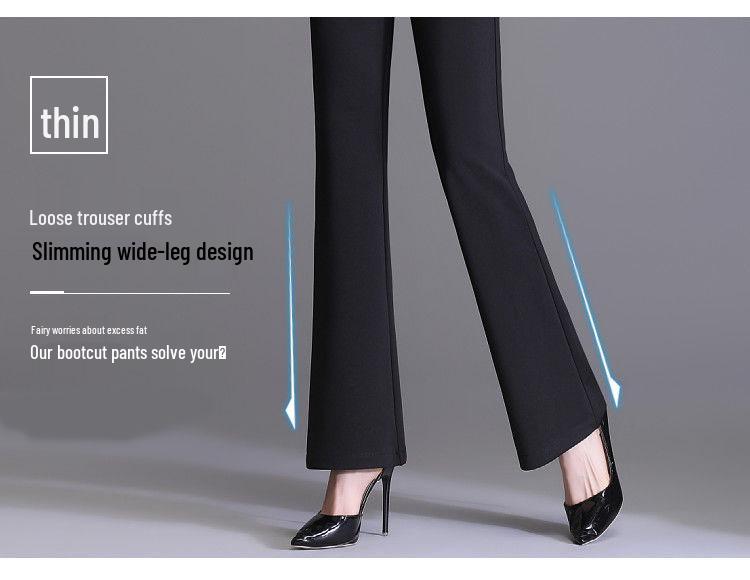 Женские универсальные брюки клеш в корейском стиле - Весенне-осенний повседневный свободный крой