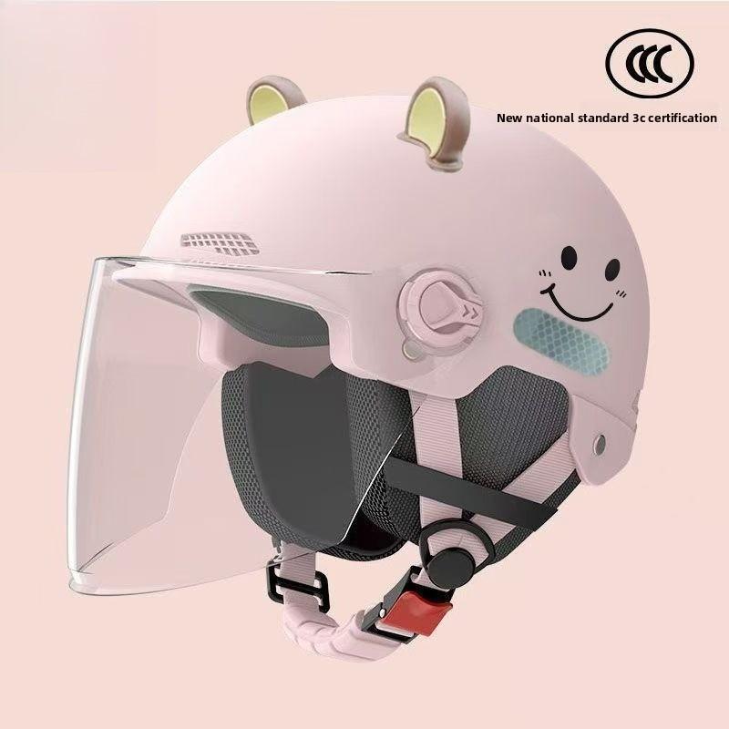 Electric Vehicle Helmet Unisex Summer Sun Protection Four Seasons Universal Windproof Breathable Safety Half Helmet