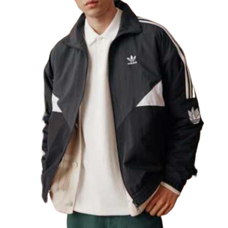 adidas Оригинальная куртка BLOCK JACKET Унисекс Угольно-черная KC3114