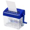 Ohm Electric HS-118-A 3-Way Hand Cross-Cut Shredder (Capacity: Approximately 2.5L for Paper, Blue)
