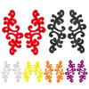 Multi-color Embroidery Lace Hollow Out Fabric Flower Patch Cloth Lace Applique Patch Iron-on Flower Piece DIY Lace Accessories