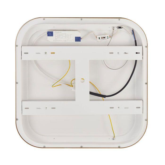 Plafonnier LED Bella 36W 3en1 4260lm – 480x480mm – Doré