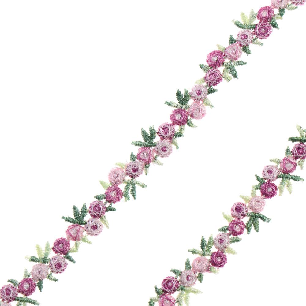 Accessories Polyester Wedding Dress Embroidered Ribbons Fabric Trim Water soluble Flower Lace Trim