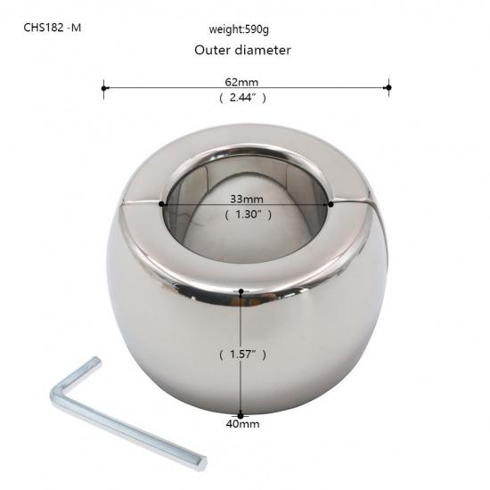 Кольцо-подшипник из нержавеющей стали для увеличения веса, подвеска для пениса, физические упражнения на растяжку, SM, мужские секс-игрушки, товары для взрослых