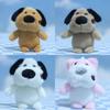 Cute Cartoon Dog Plush Toy Keychain Fluffy Bag Pendant Doll For Animal Lovers