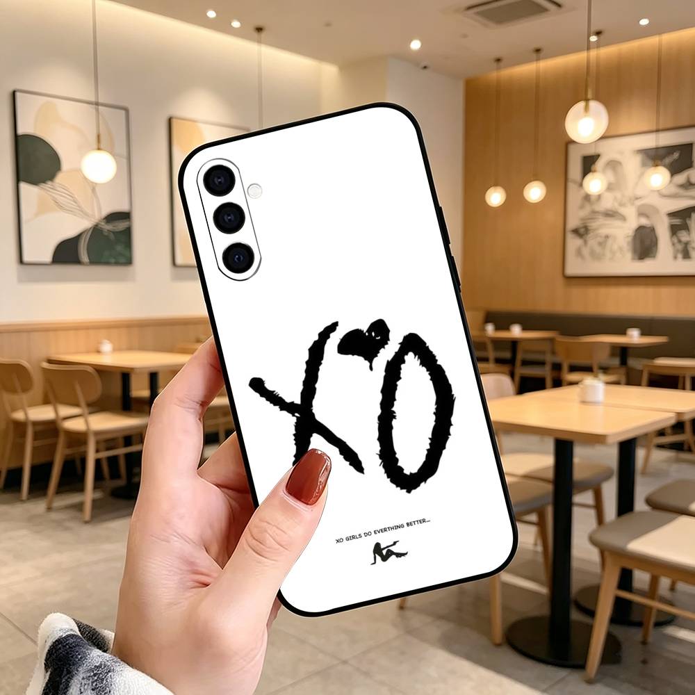 Чехол для телефона W-Weeknd X-O Черный Силиконовый Мягкий Для Samsung Galaxy A73,A72,A71,A70,A53,A52,A51
