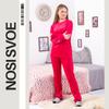 Pajama Set (women) – Velour Long Sleeve Top & Pants, Winter 8162-030 HC