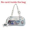 Star Letter Shoulder Bag With Adjustable Shoulder Strap Zipper Design Leather Pu