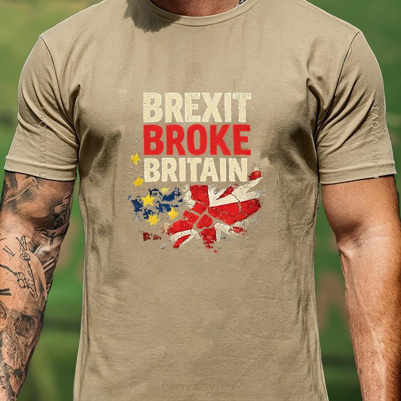 Футболка с графическим принтом distressed-флага на тему Brexit для ЕС и Великобритании, унисекс, винтажная, британская культура, хлопок, уличная одежда, повседневный топ