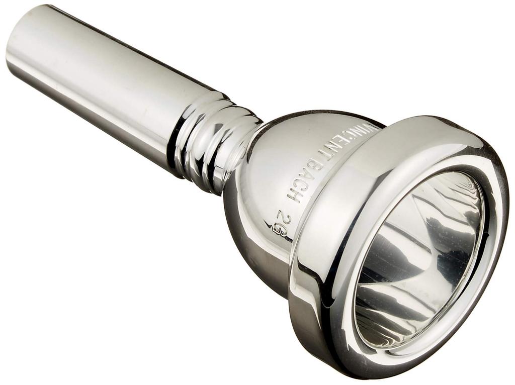 Bach Trombone Mouthpiece 2G, Silver-Plated Finish (Large Bore) 3412G
