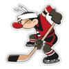 "Hockey Player" Stickers On The Car Funny Vinyl Decal Waterproof Decoration For Rear Window Car Sticker