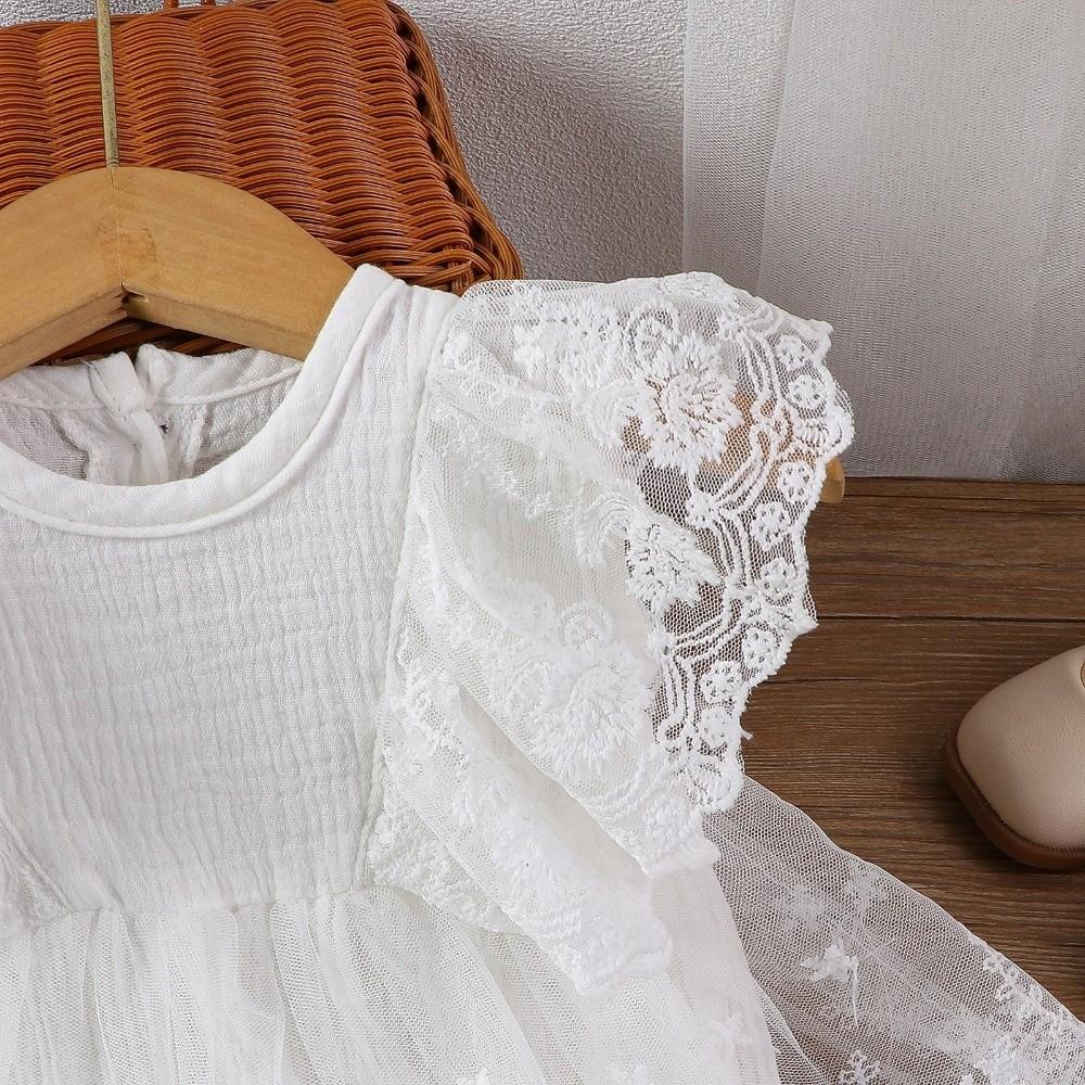 Princess Sleeveless Baby Romper Ruffle Infant Bodysuit Cute Bodysuit Dress  for 0-2 Years Old Baby